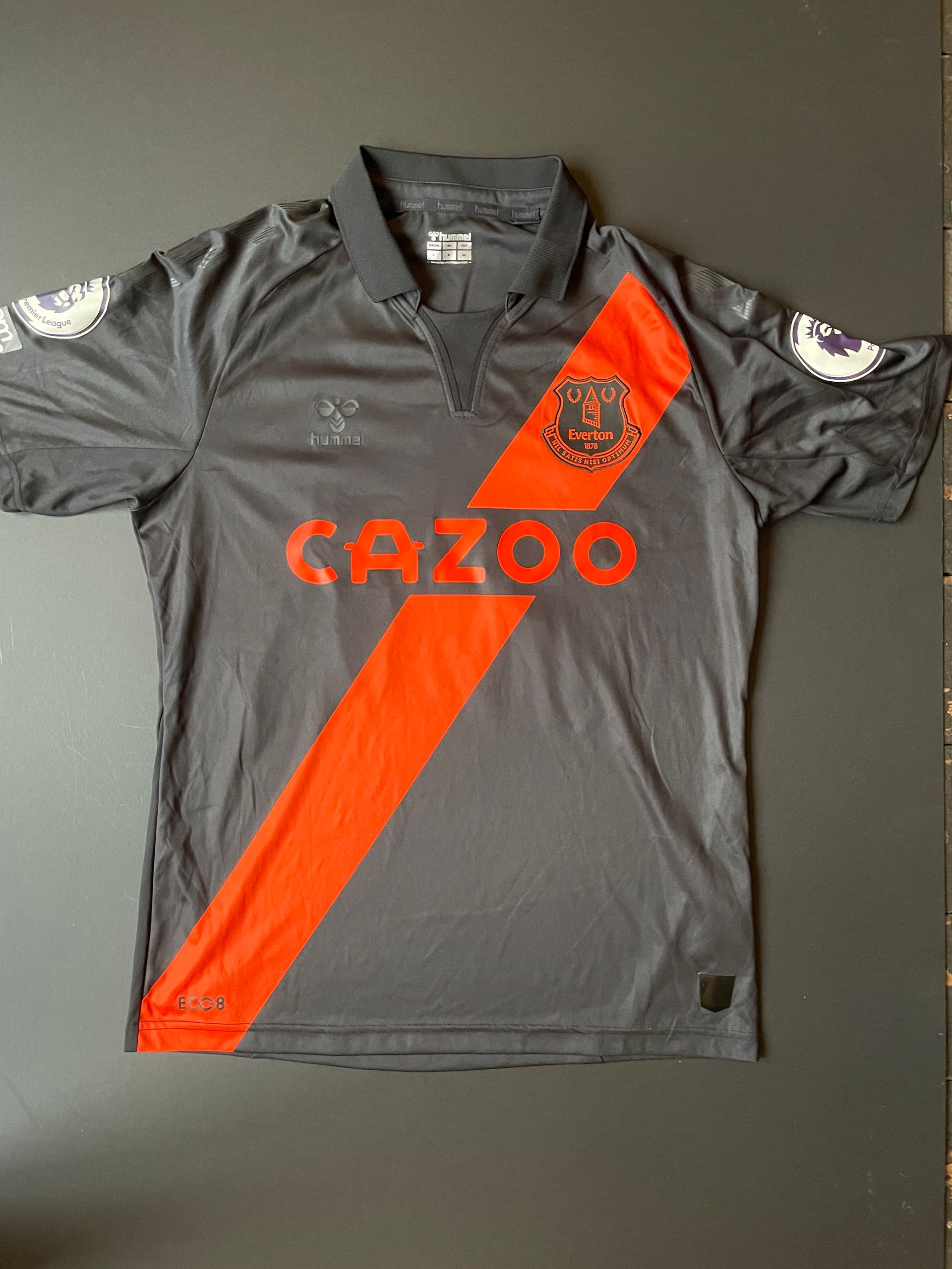 Andre Gomes Match Issue Everton 2021–22 Away Shirt — Autograph Art