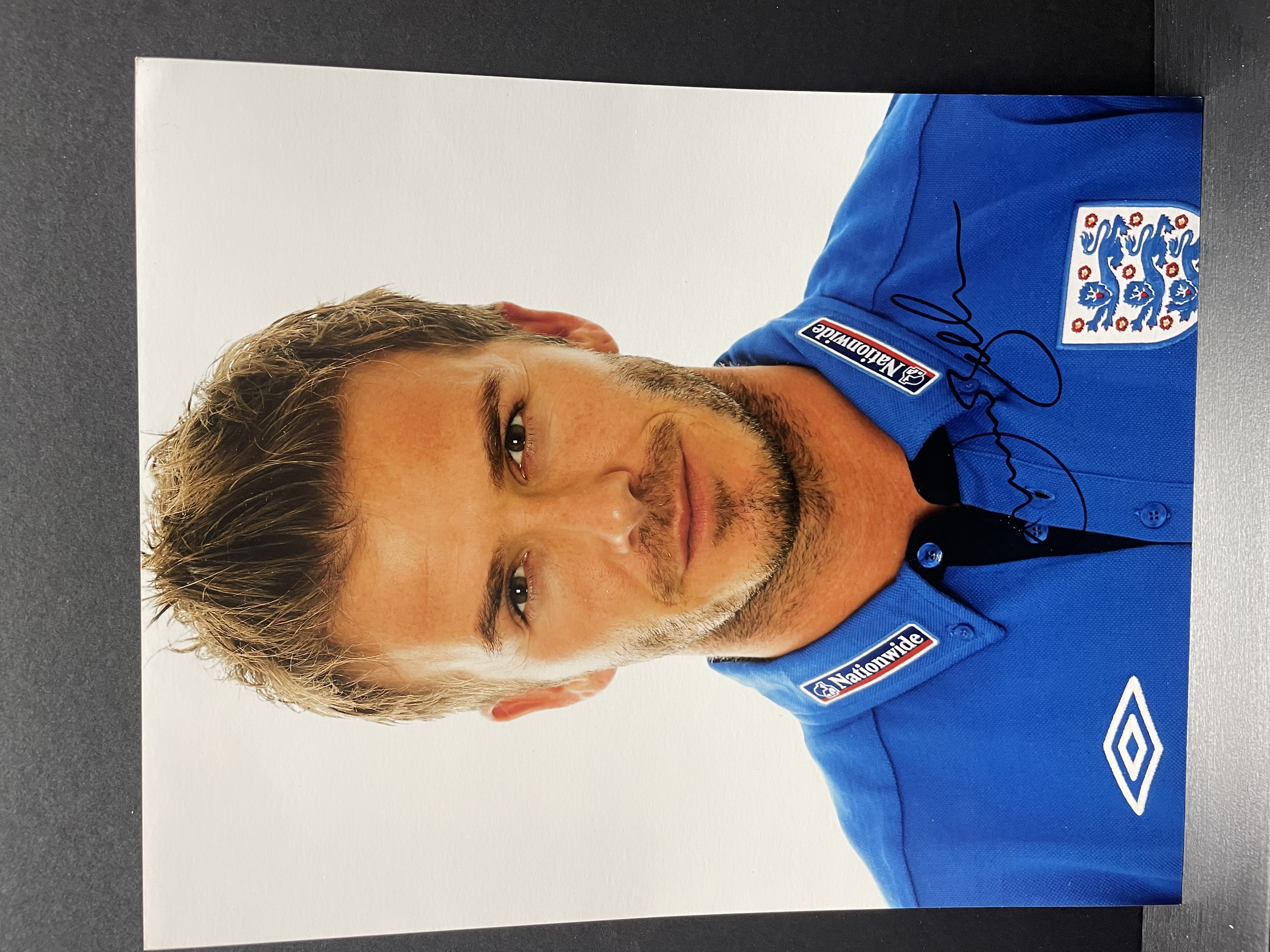 David Beckham Signed England Photograph – With COA