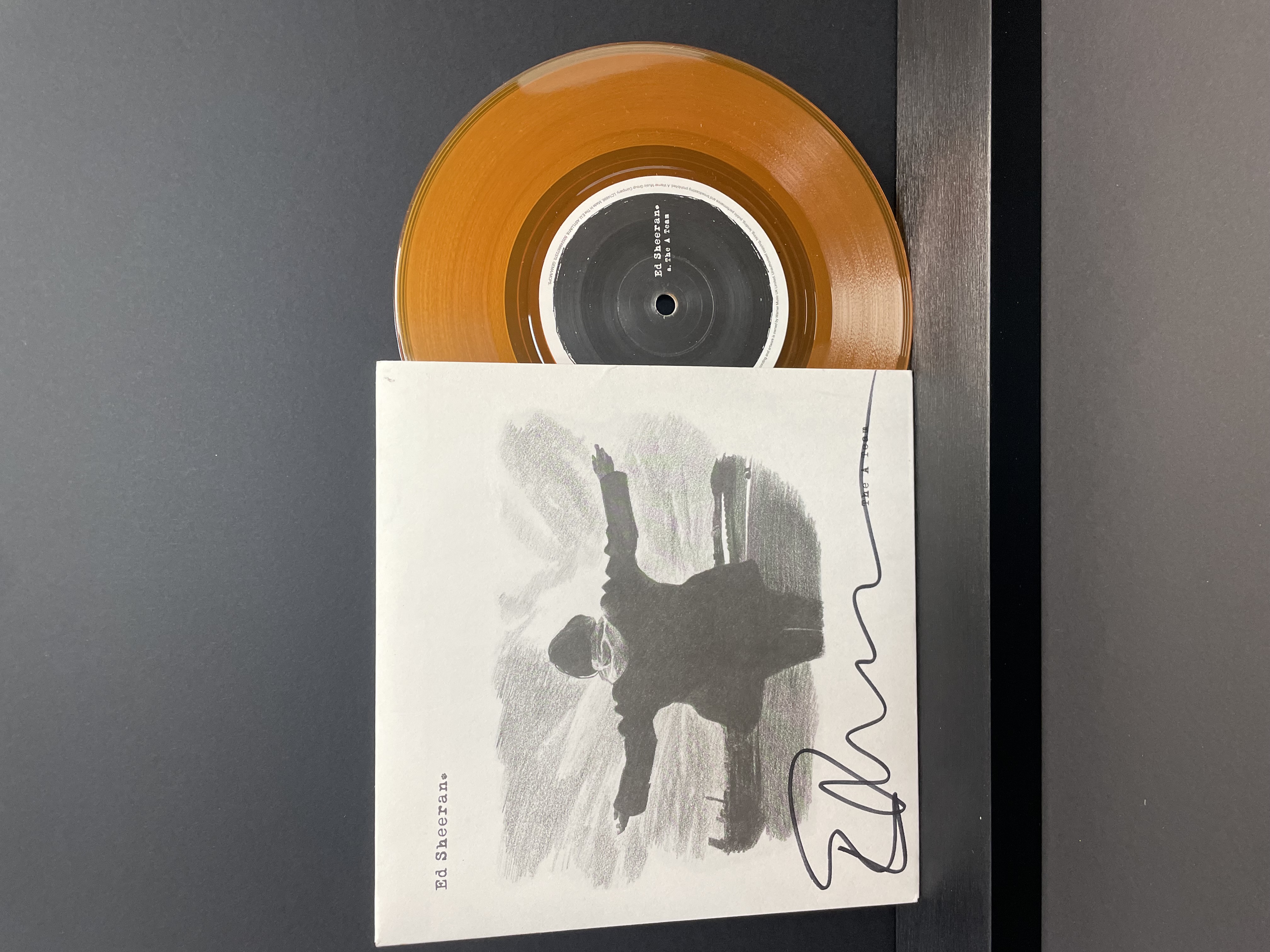 Ed Sheeran Signed ‘The A Team’ Coloured Vinyl – With COA