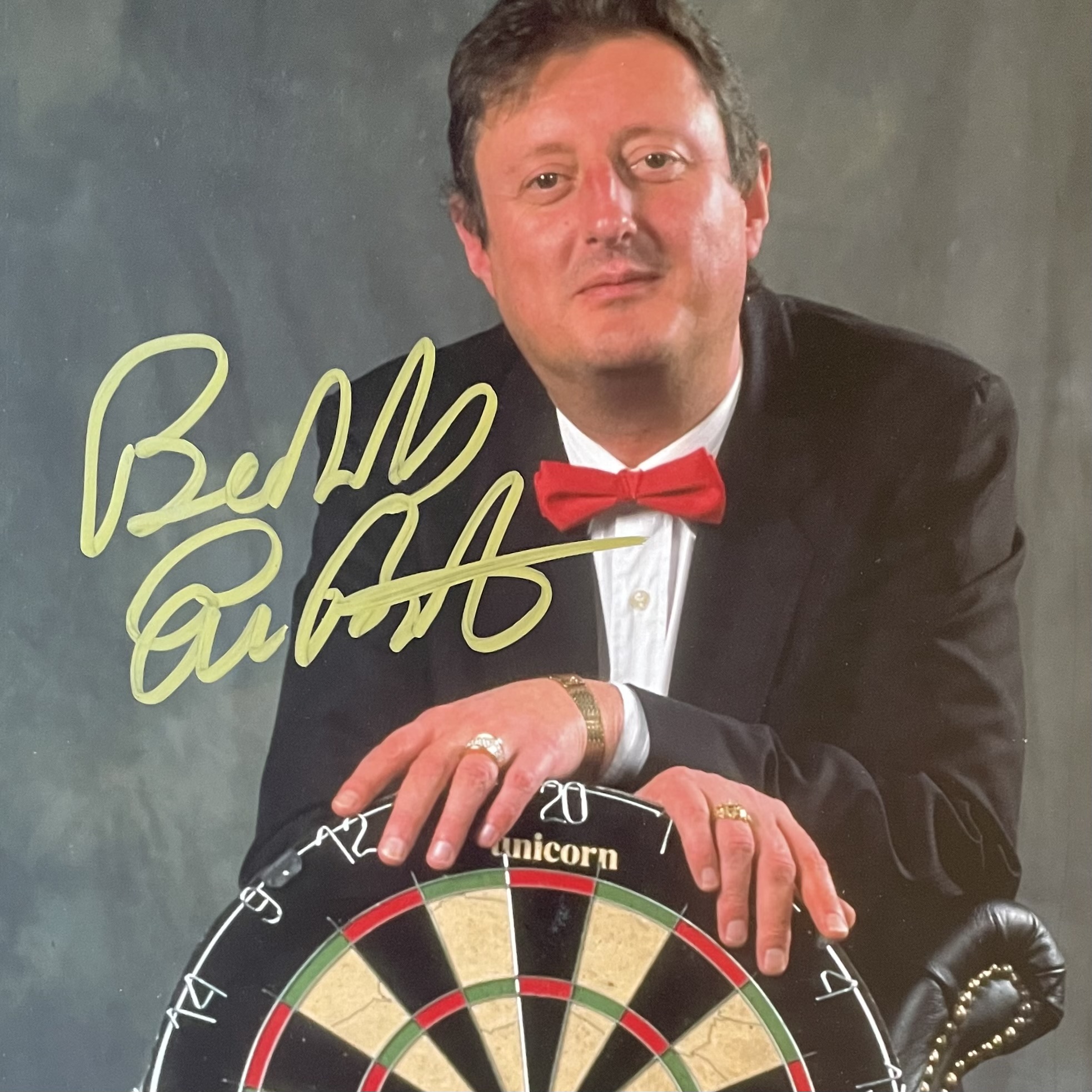 Eric Bristow Signed Darts Photograph – With COA