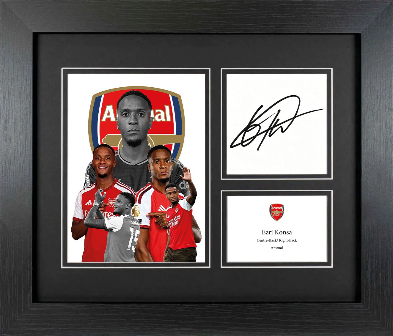 Ezri Konsa – Arsenal Framed Pre-Print
