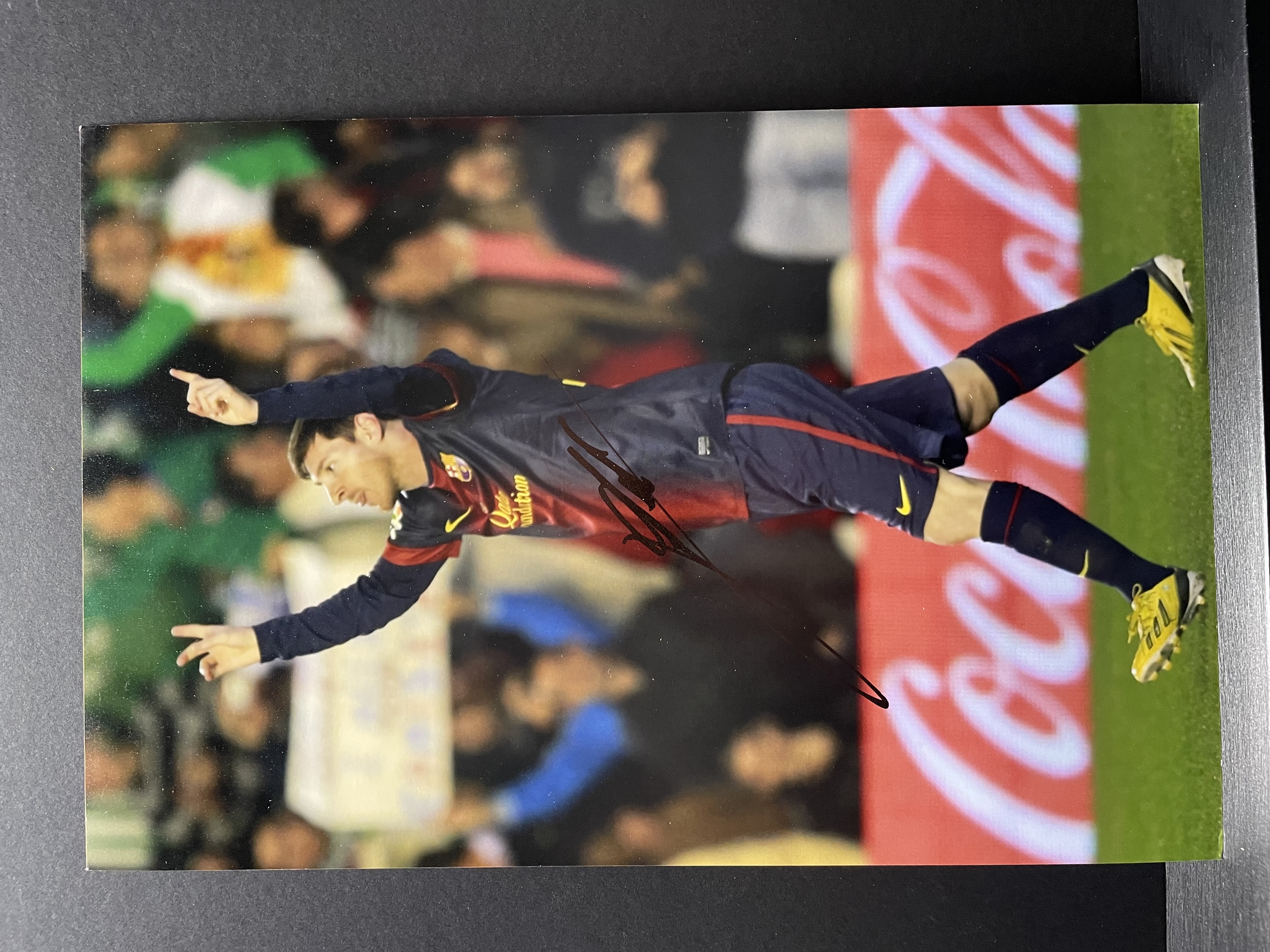 Lionel Messi Signed FC Barcelona Photograph – With COA