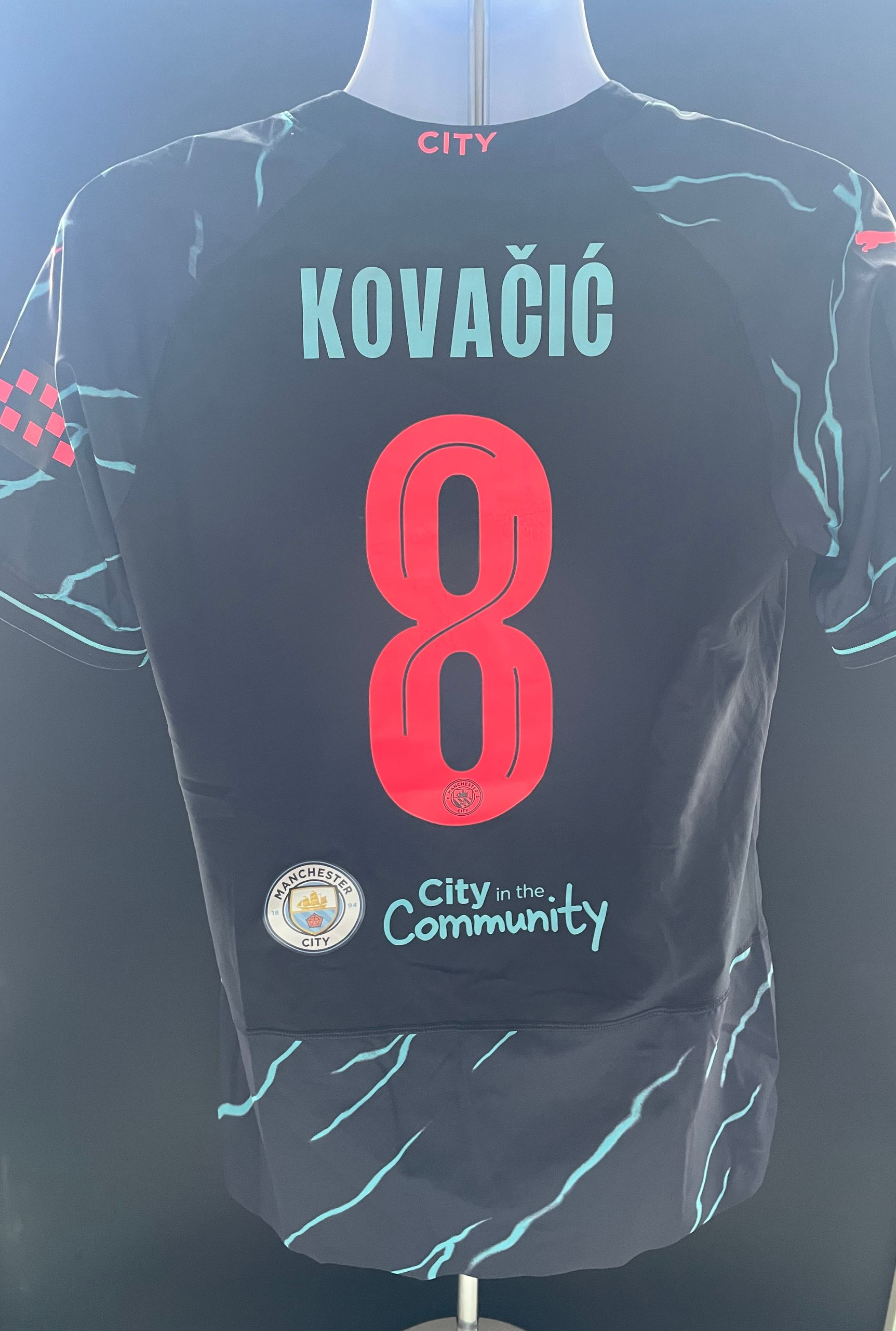 Mateo Kovačić Manchester City 2023–24 Third Shirt (Match Issue)