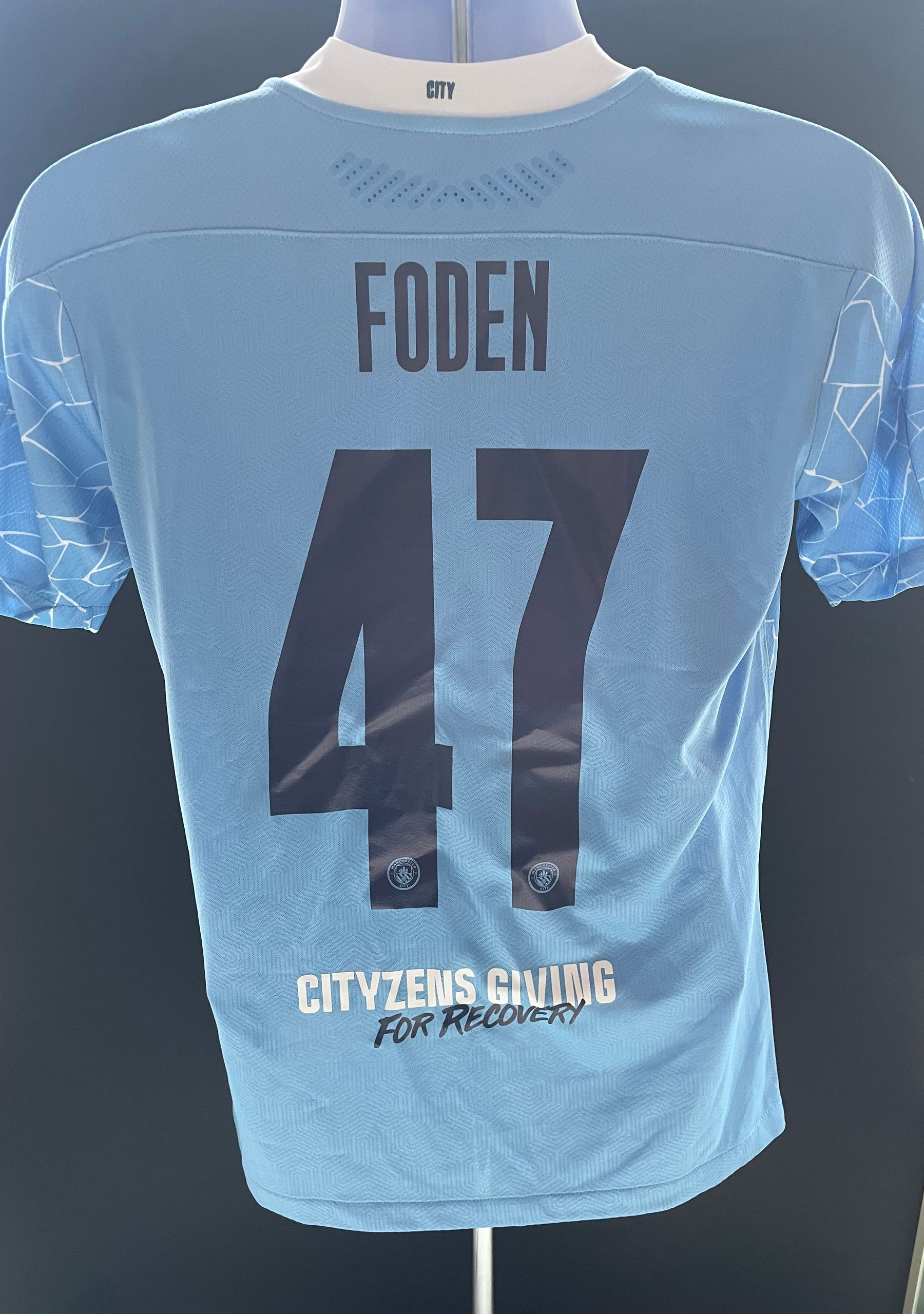 Phil Foden Manchester City 2020–21 Champions League Final Shirt – (Champions League Final Match Issue)