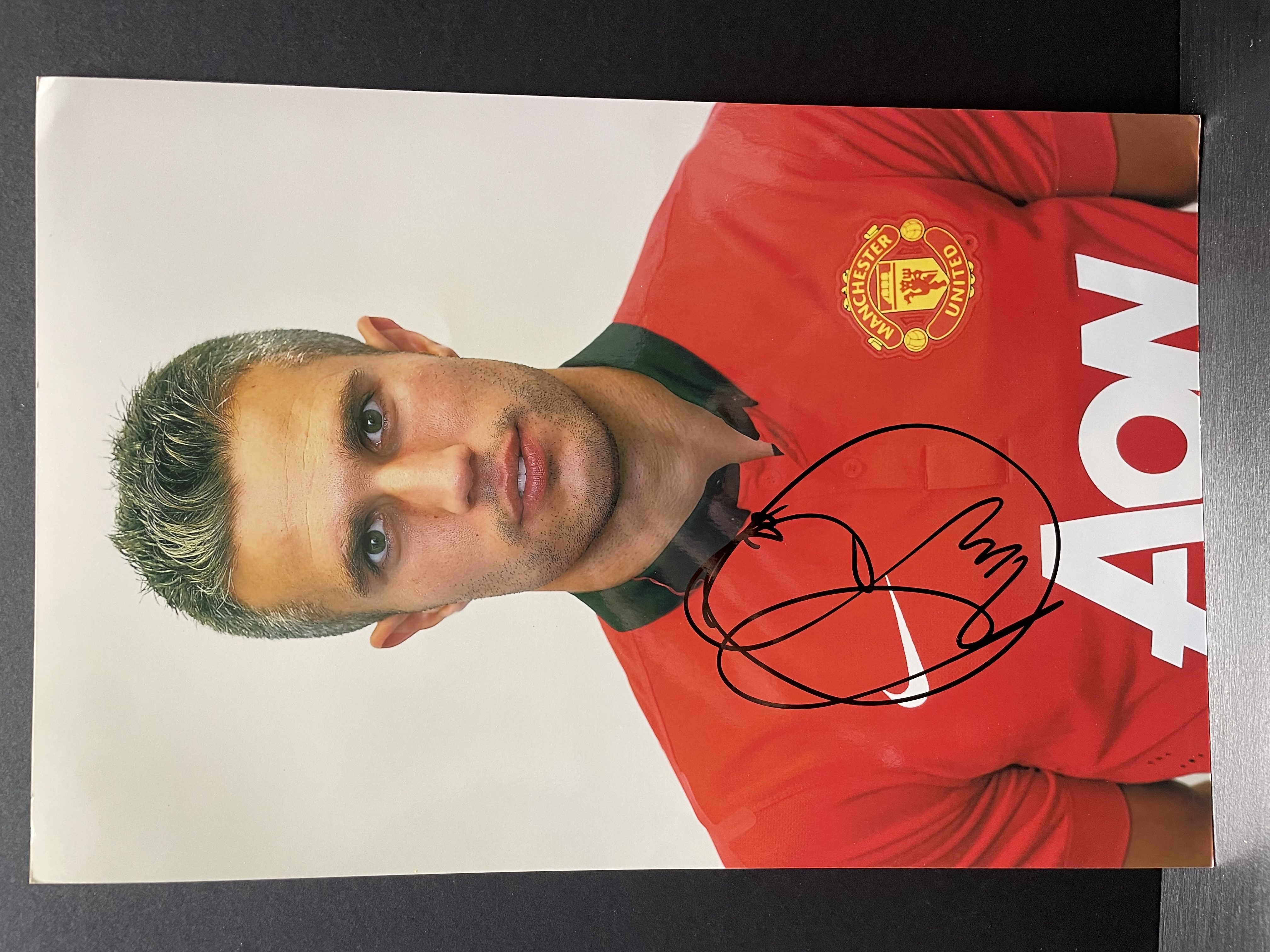 Robin van Persie Signed Manchester United Photograph – With COA