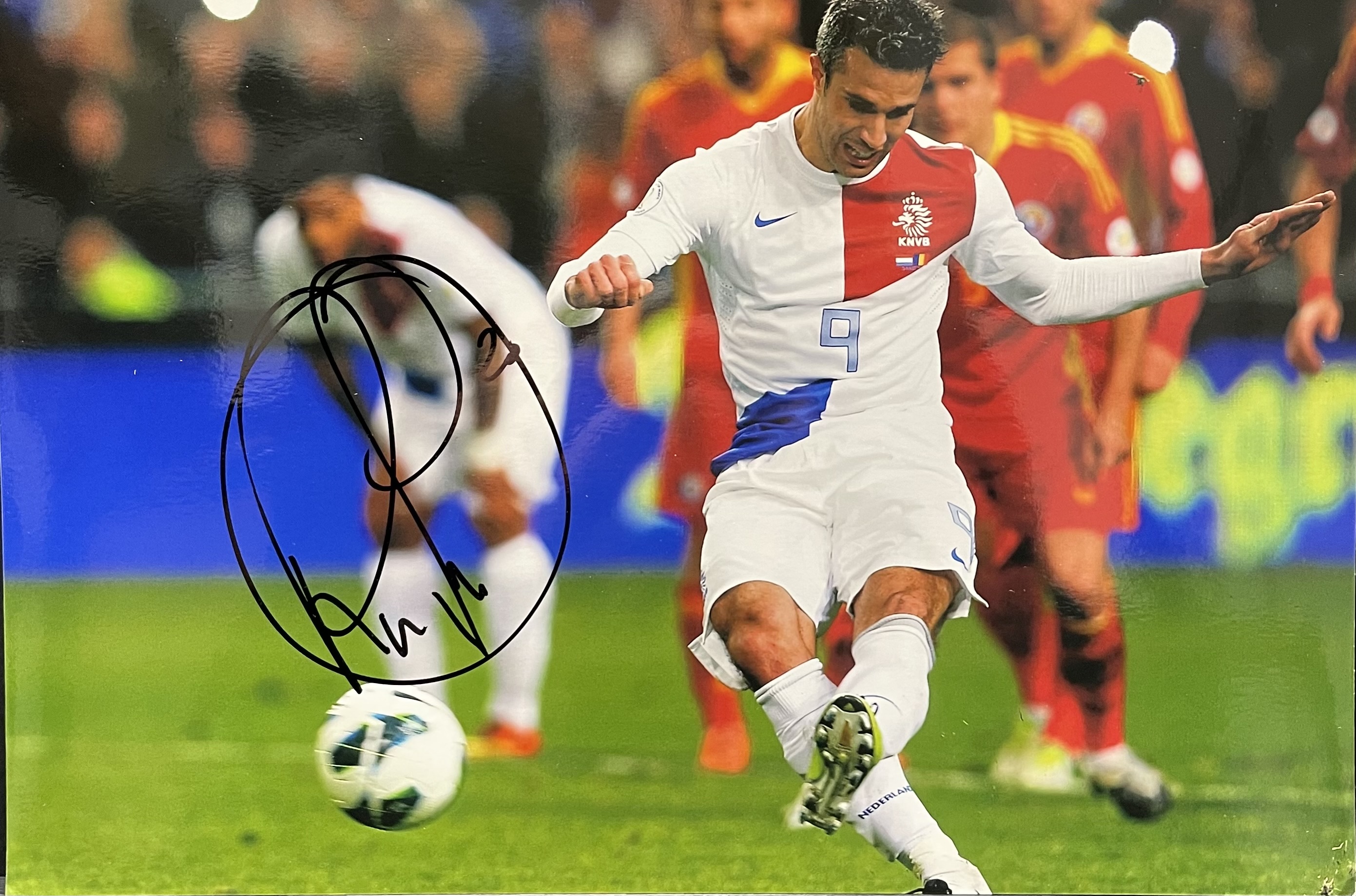 Robin van Persie Signed Netherlands Photograph – With COA