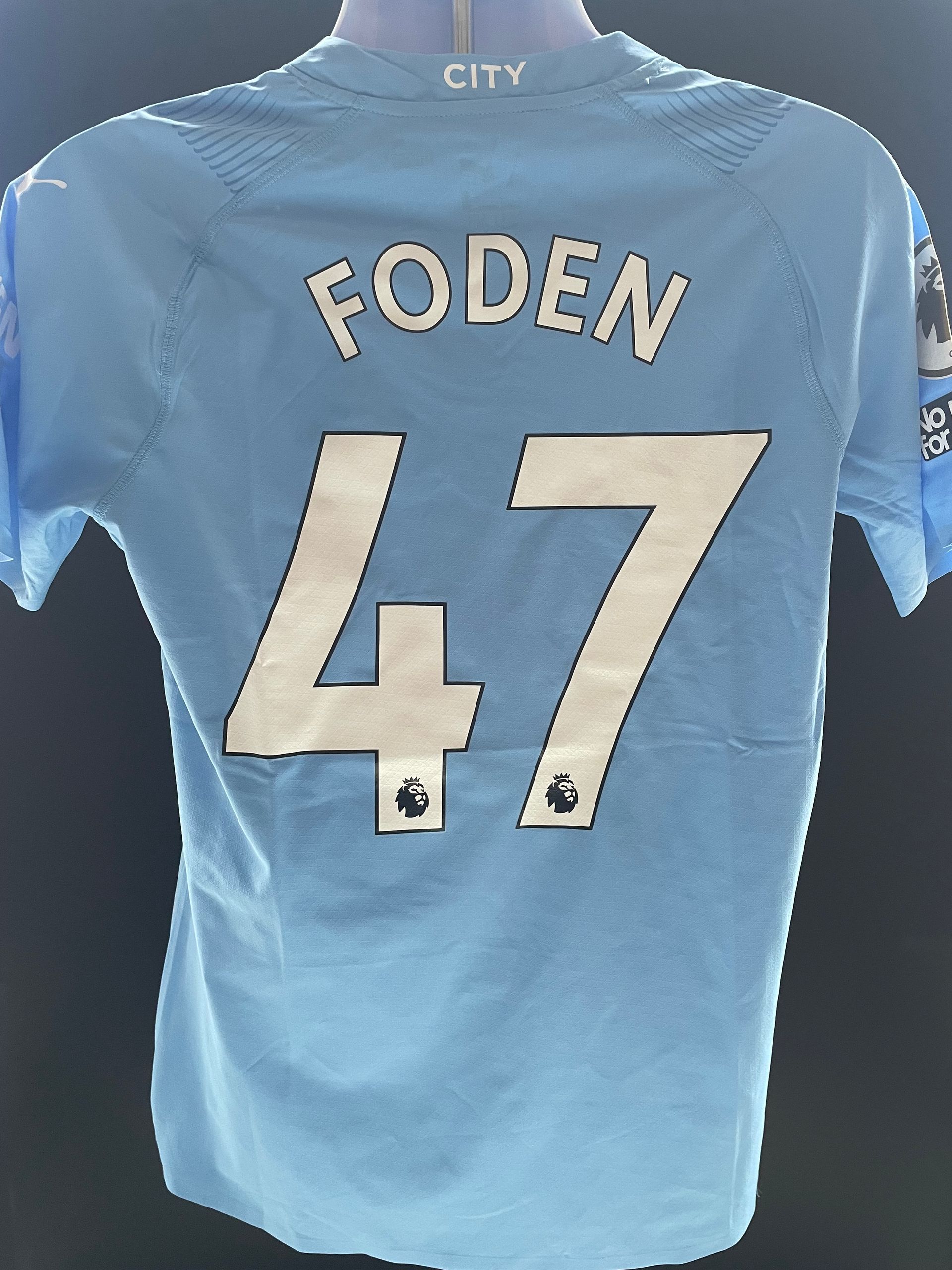 Phil Foden Manchester City Player-Issue Home Shirt 2023–24 Season