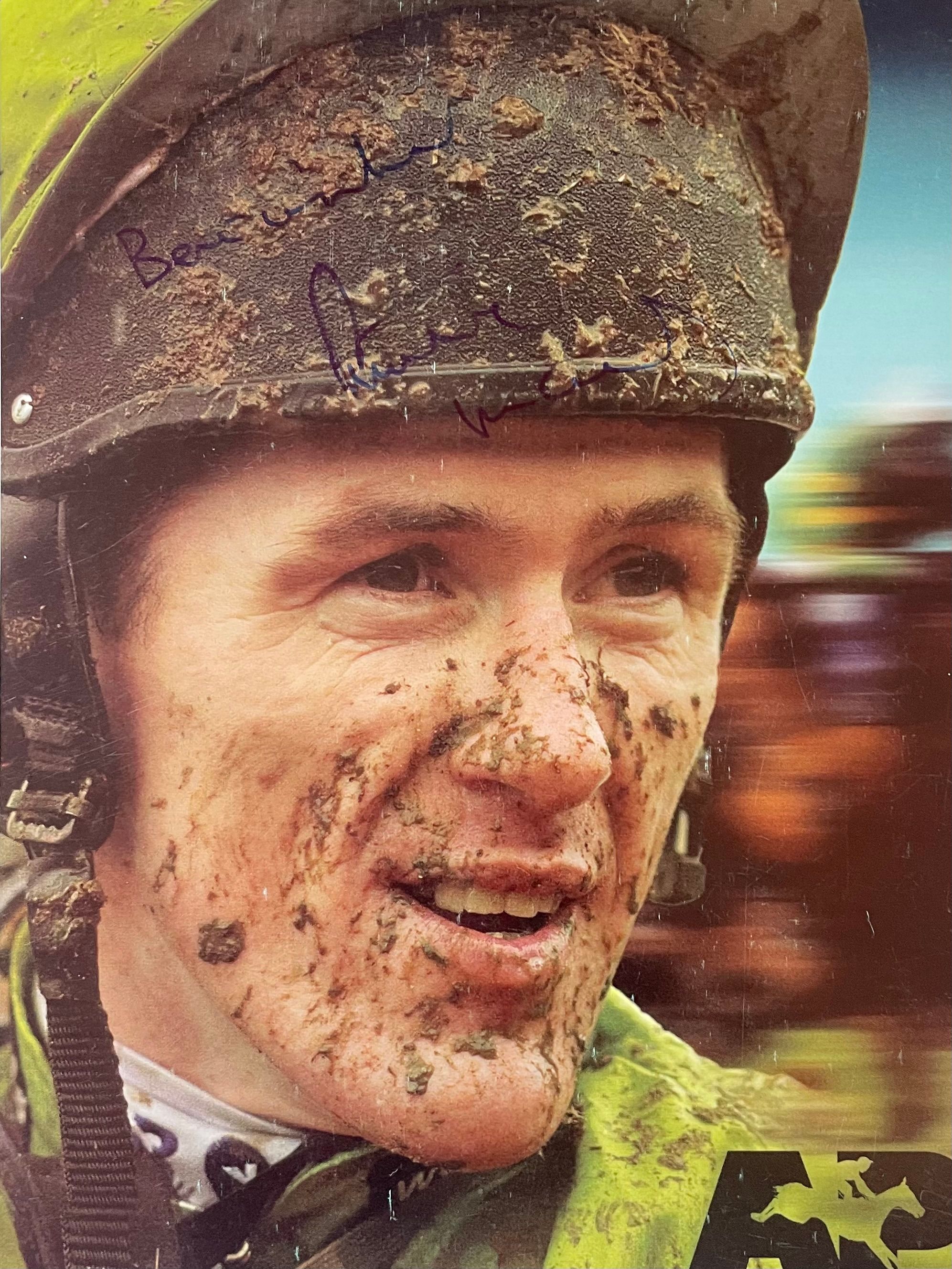 A.P. McCoy Signed Horse Racing Photograph – With COA