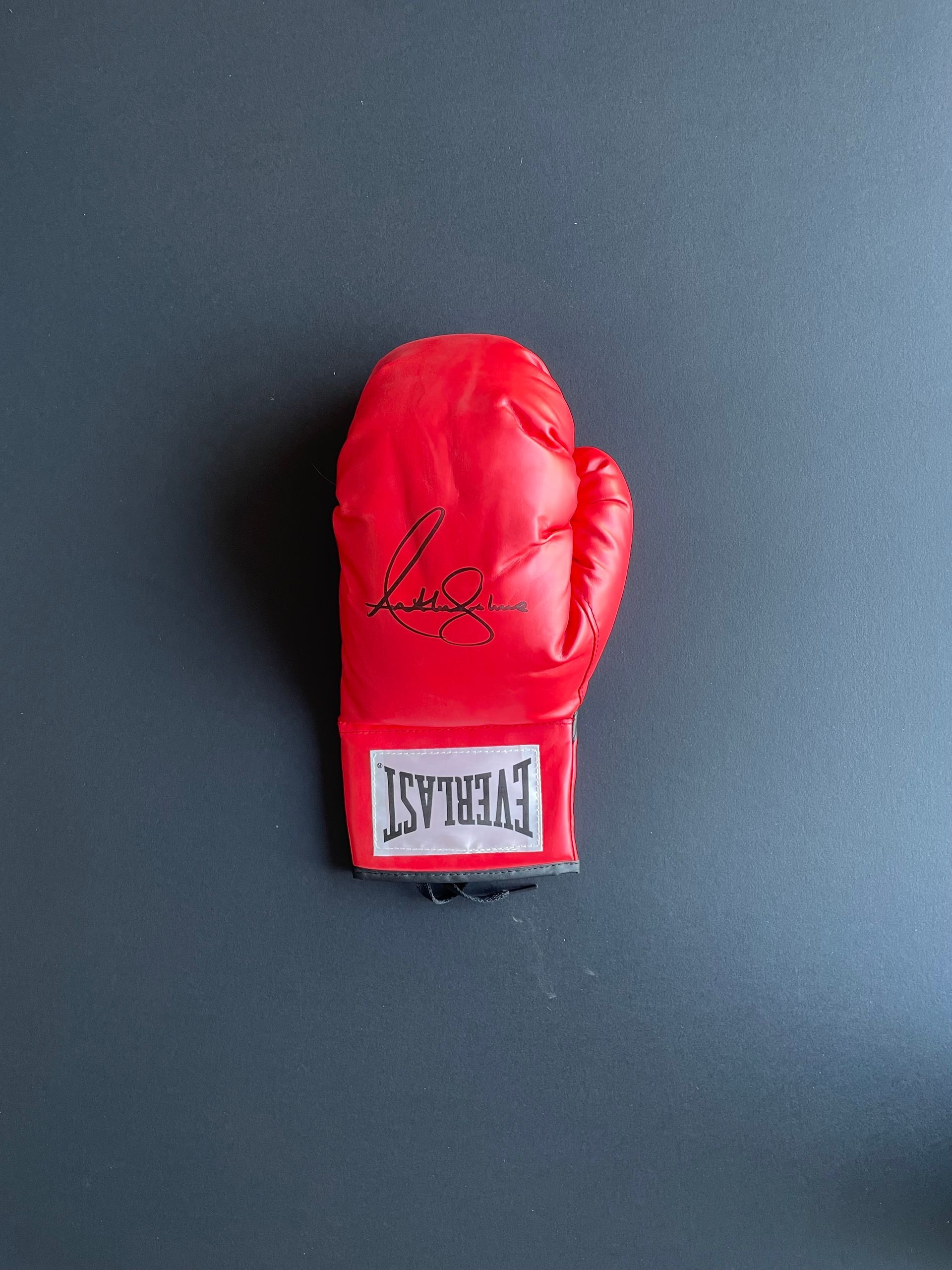 Anthony Joshua signed glove