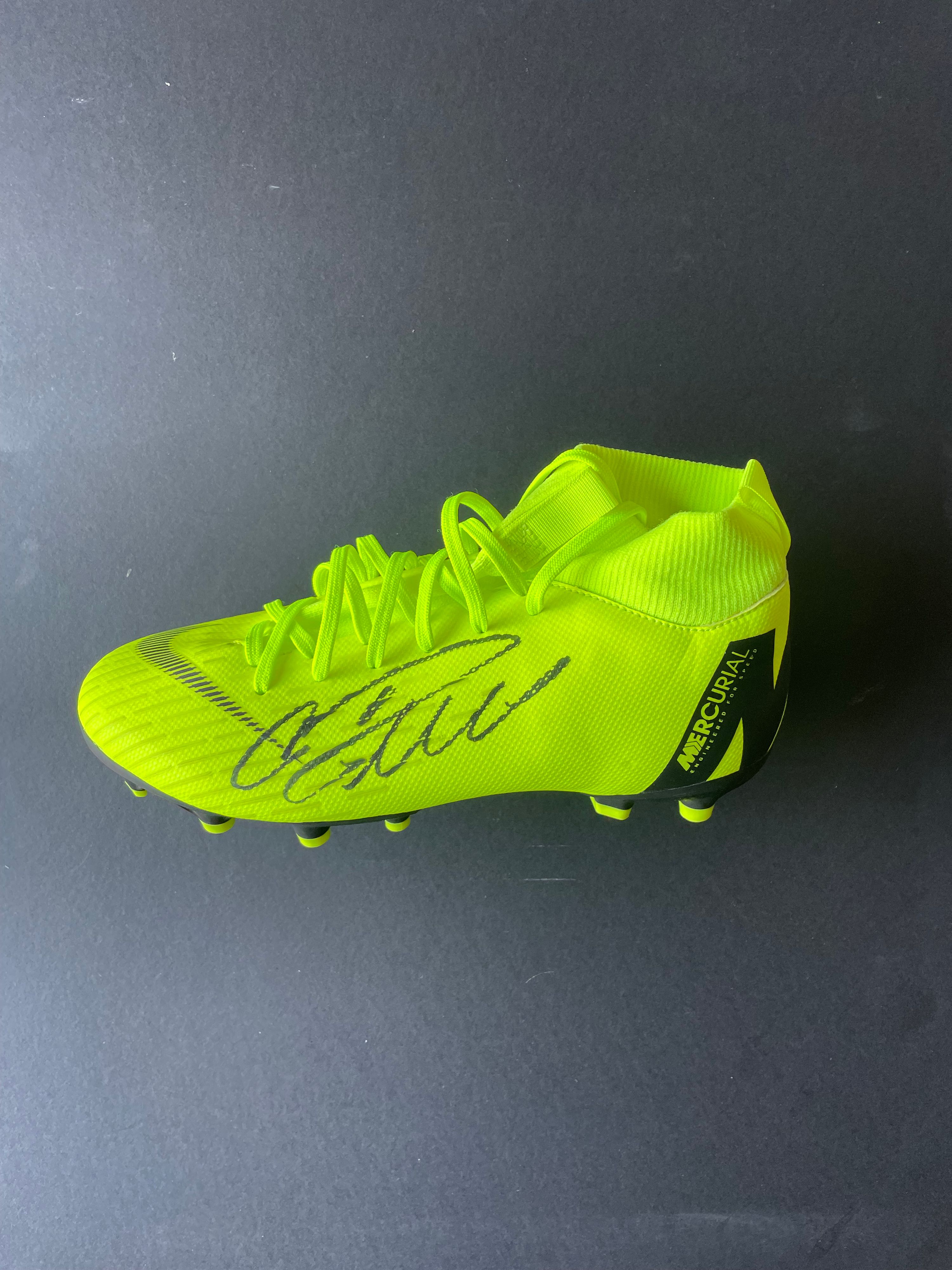 Cristiano Ronaldo Hand Signed Nike Mercurial Replica Football Boot with Certificate of Authenticity