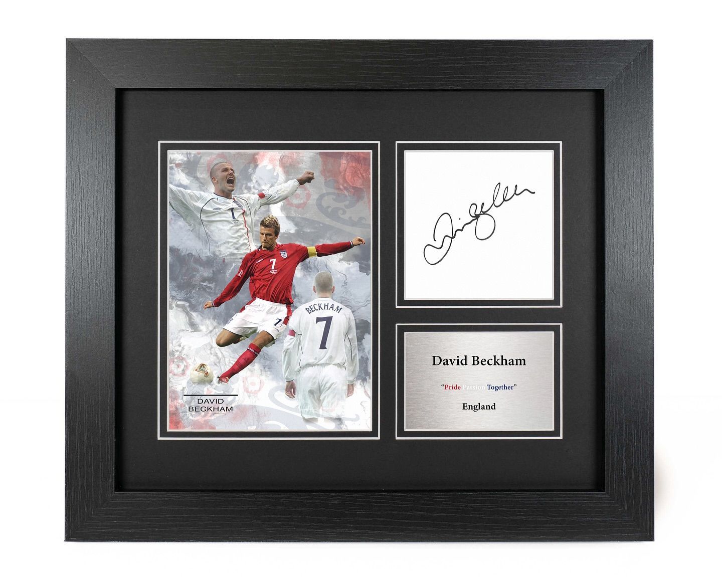 David Beckham Reproduction Signature Display