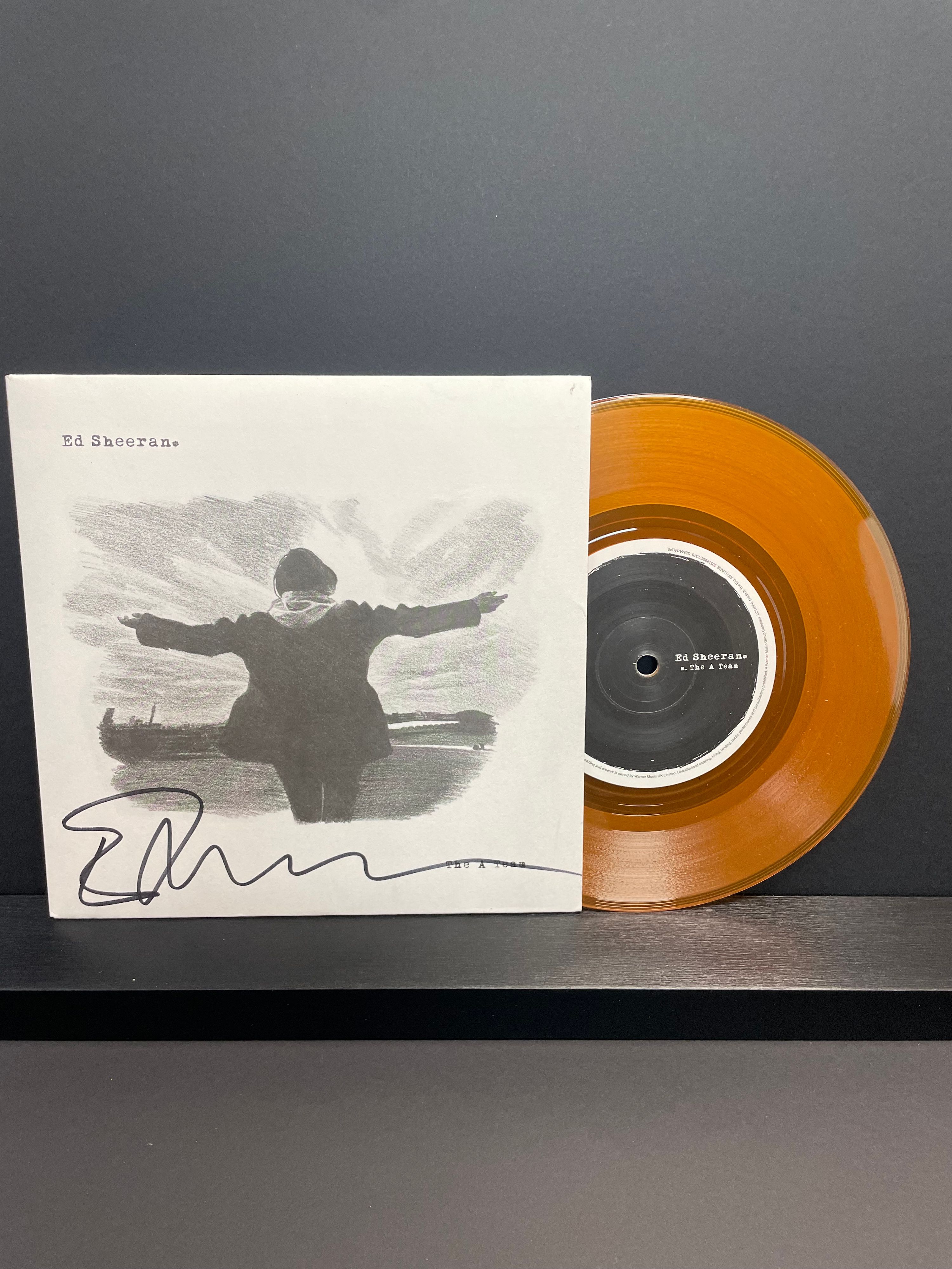 Ed Sheeran Signed ‘The A Team’ Coloured Vinyl – With COA