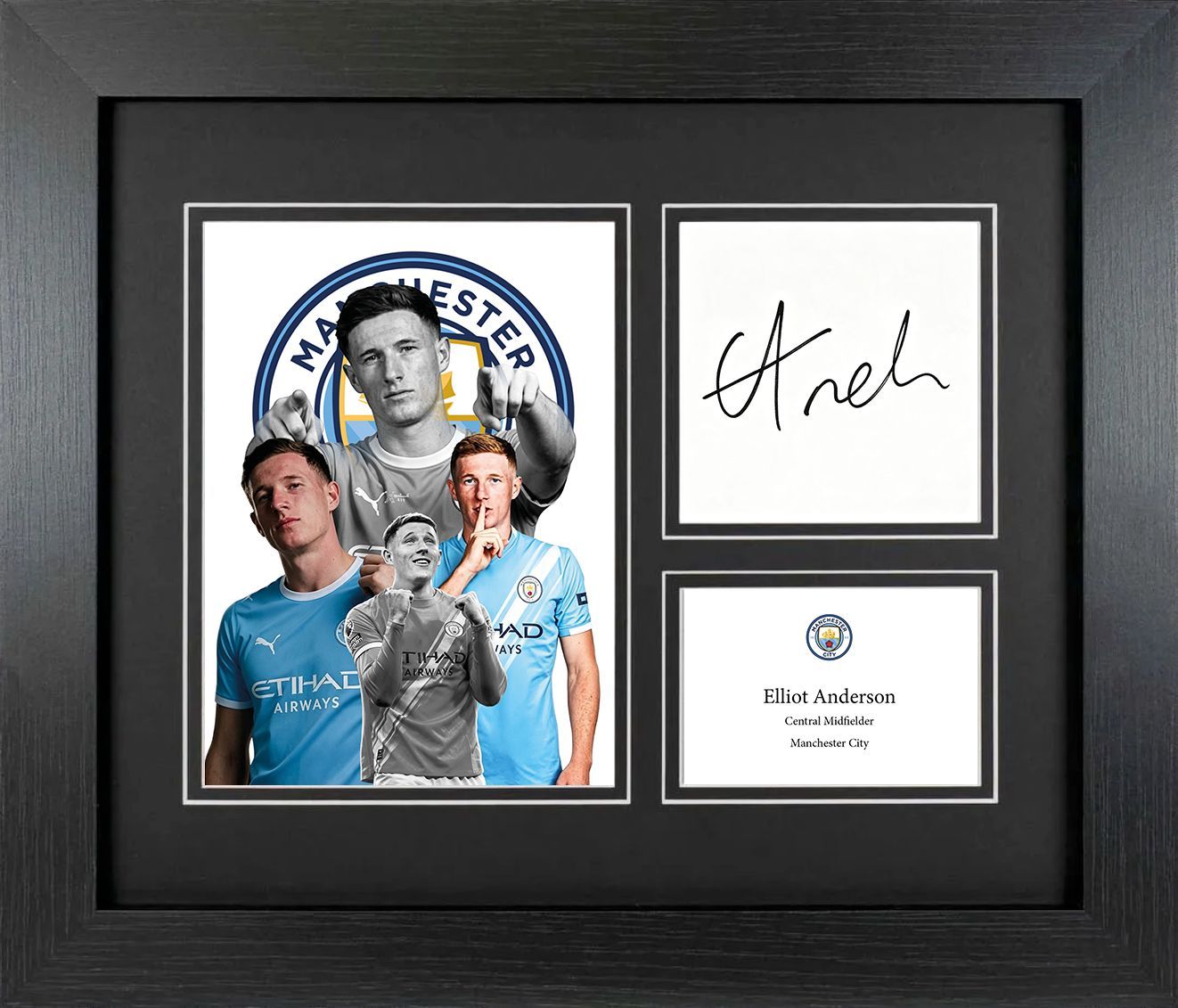 Elliot Anderson – Manchester City Framed Pre-Print
