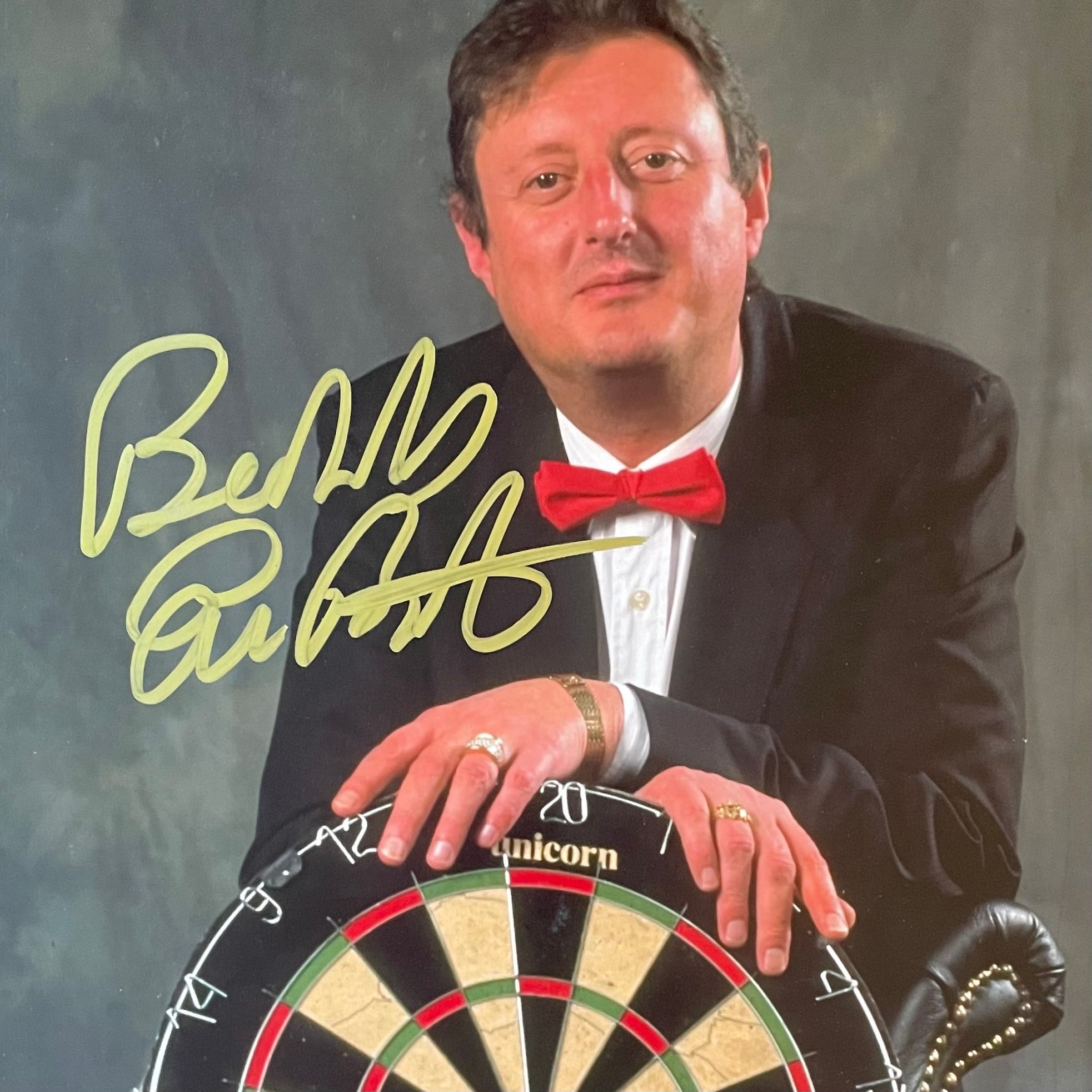 Eric Bristow Signed Darts Photograph – With COA