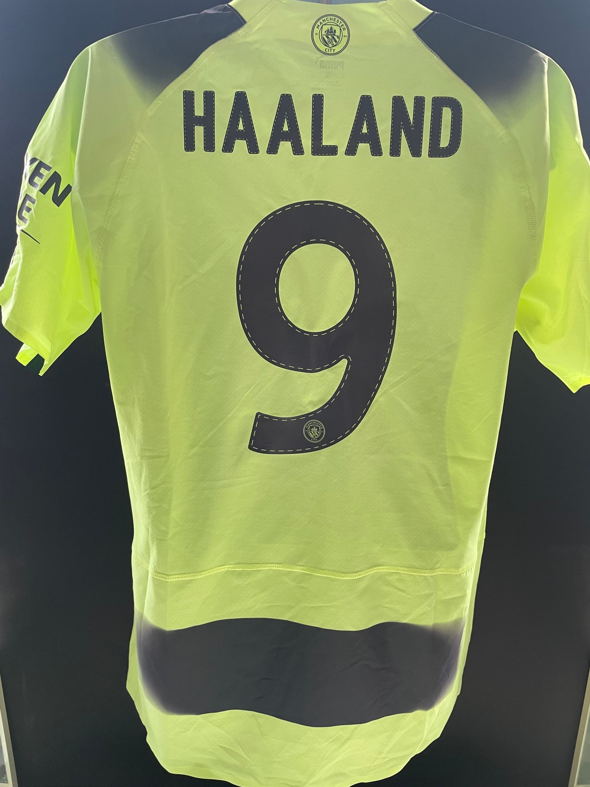 Erling Haaland Match Issue Manchester City 2022–23 Away Shirt