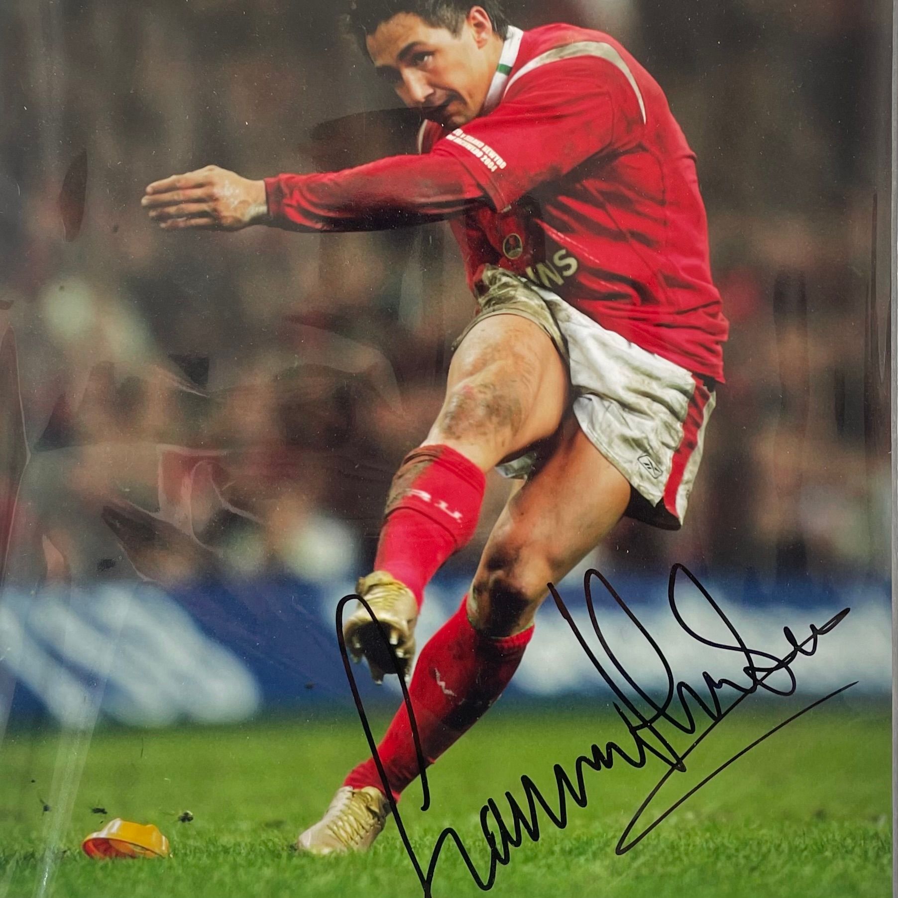 Gavin Henson Signed Wales Rugby Action Photograph – With COA
