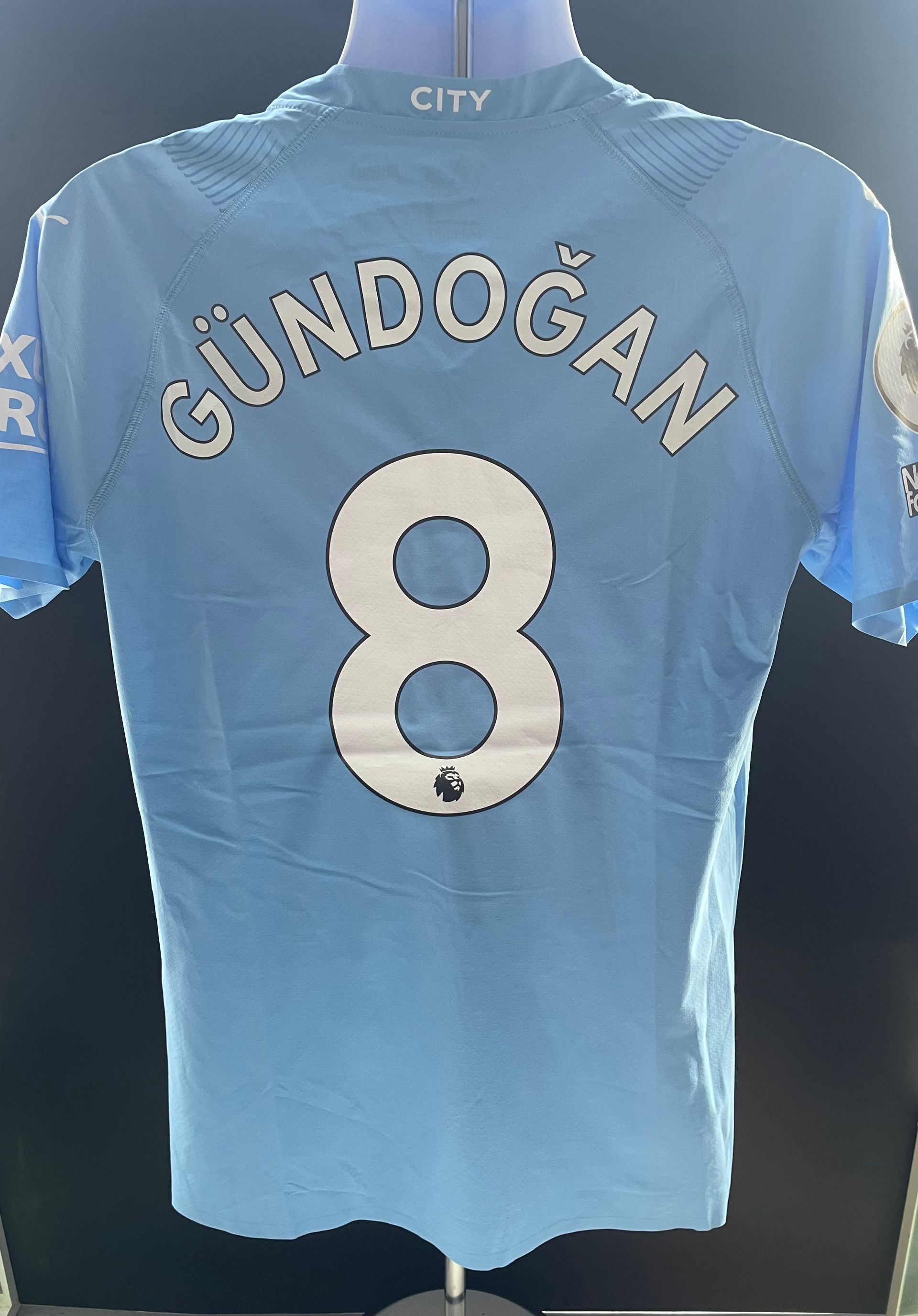 İlkay Gündoğan’s Match Prepared Premier League Shirt from the 2023-24 Season