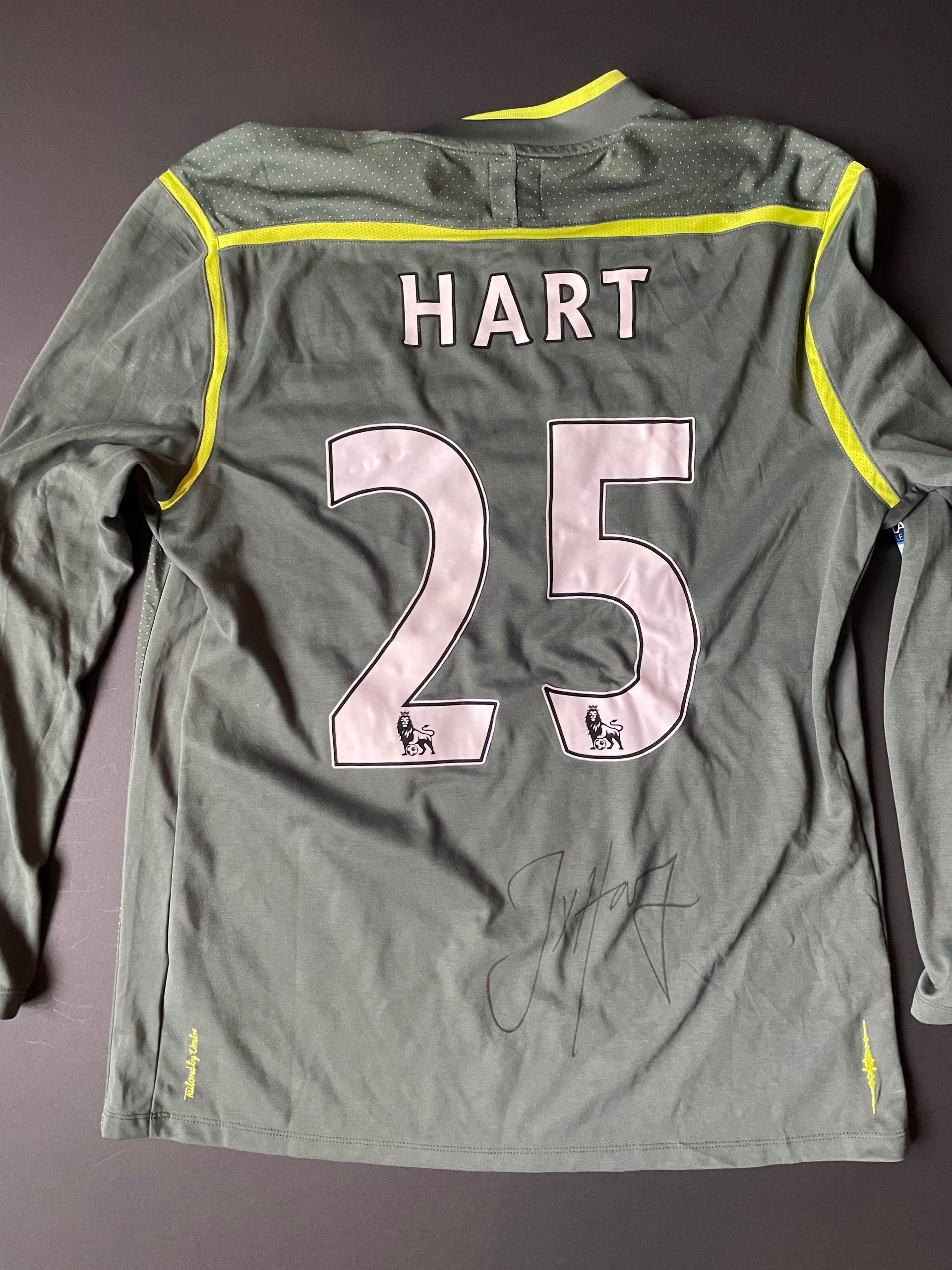 Joe Hart Signed Manchester City Shirt 2012–13 Season