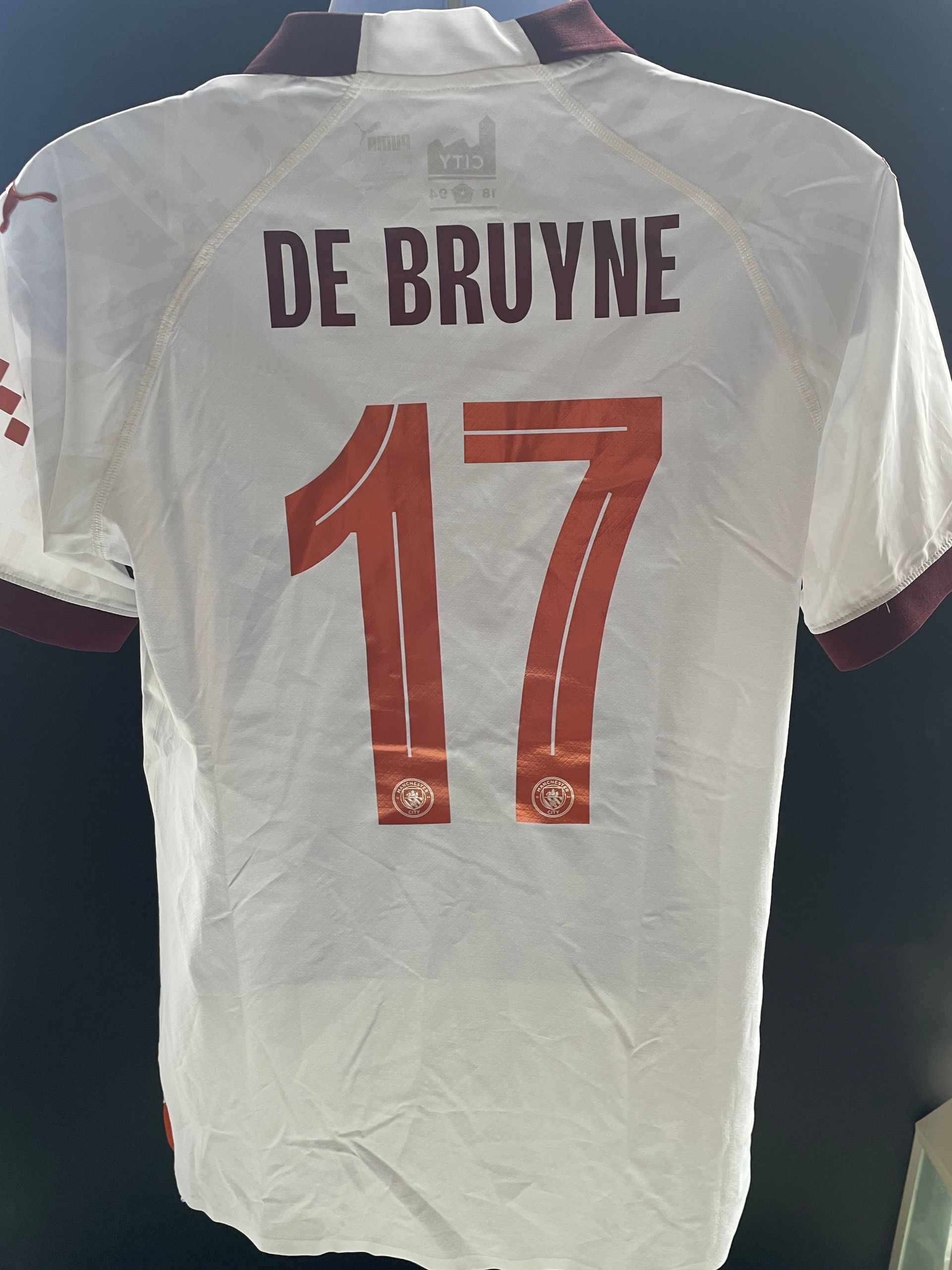 Kevin De Bruyne (Match Issue) Manchester City 2023–24 Away Shirt
