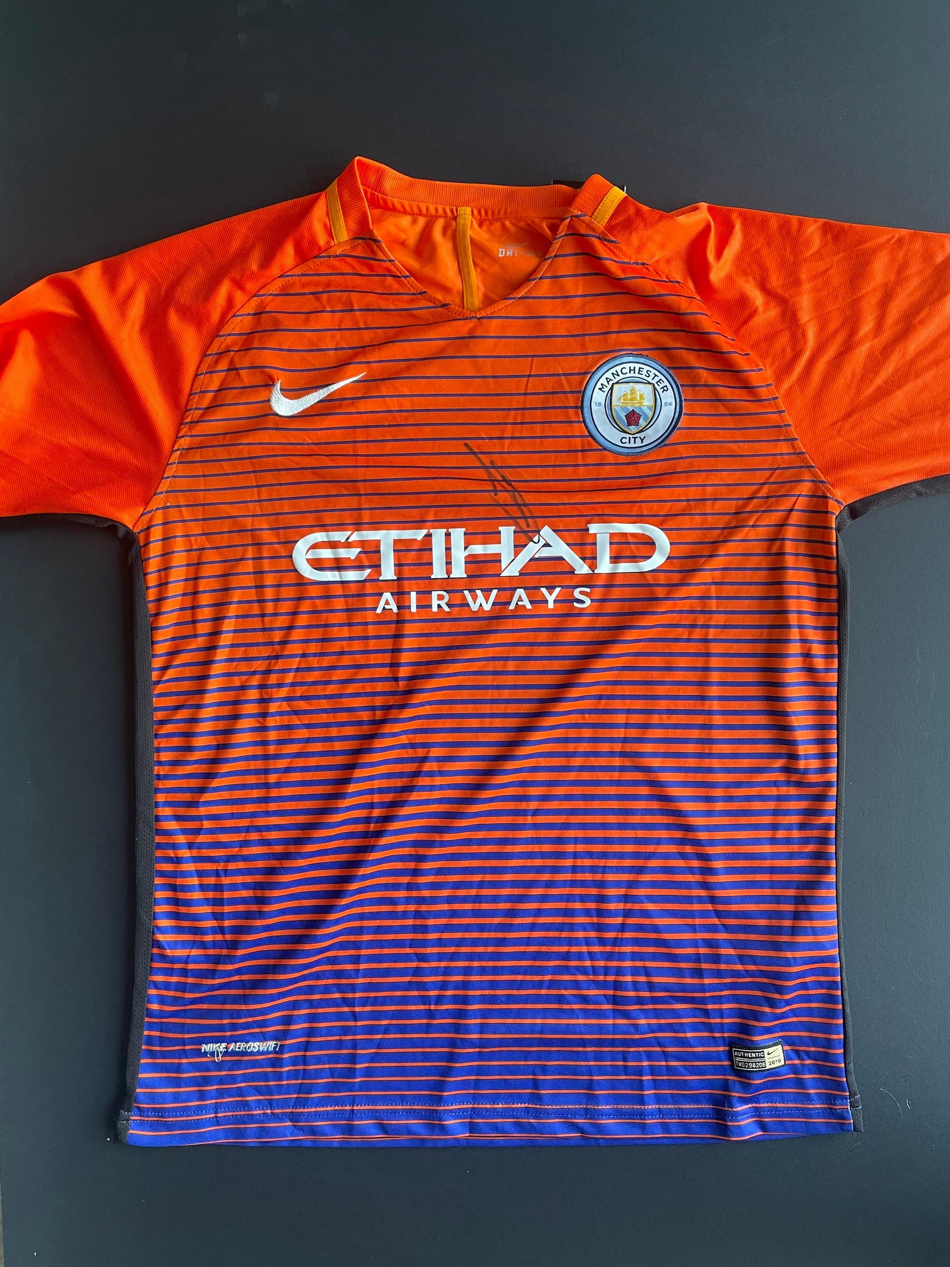 Kevin De Bruyne Signed Away Shirt 2016-17 Season