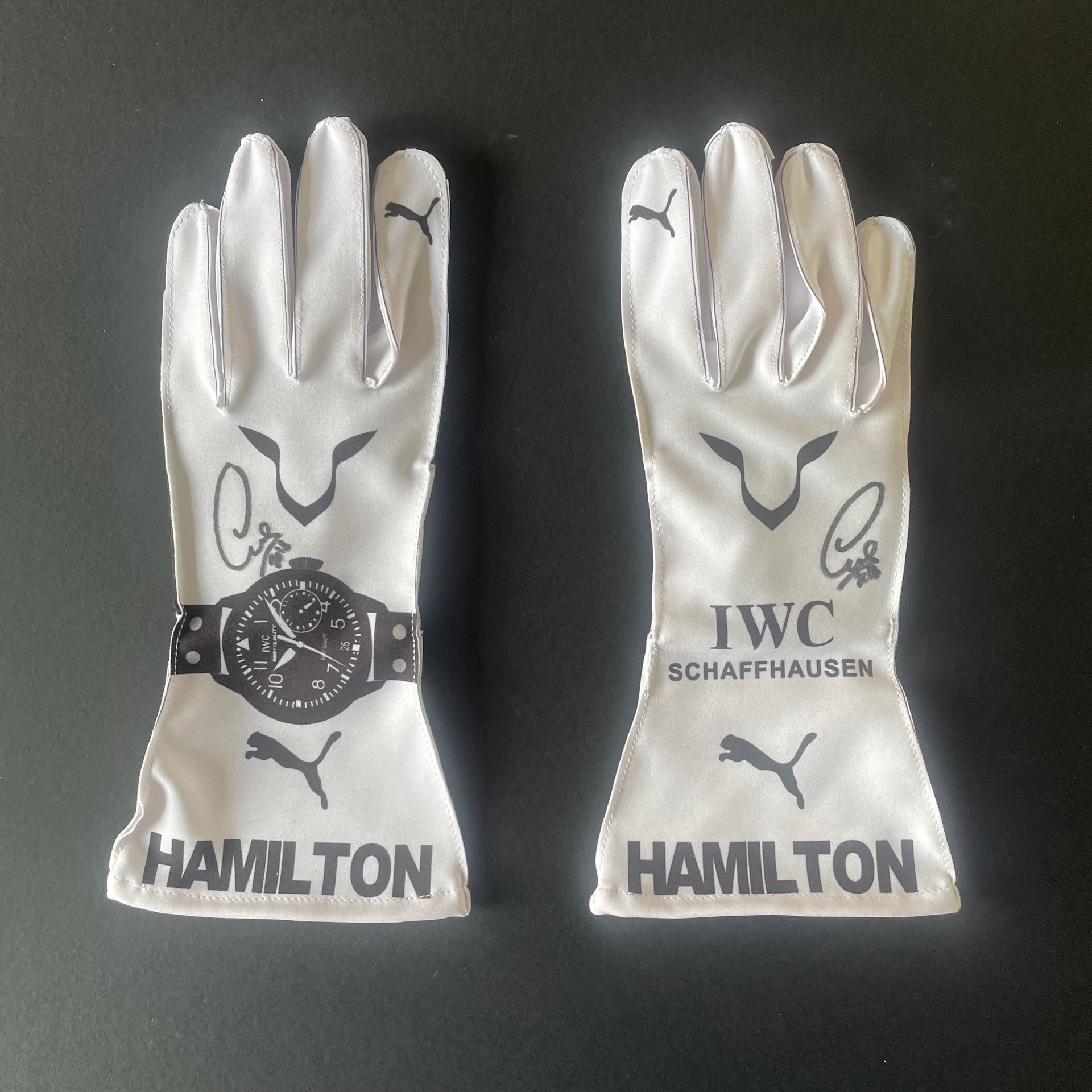 Lewis Hamilton Signed Racing Gloves