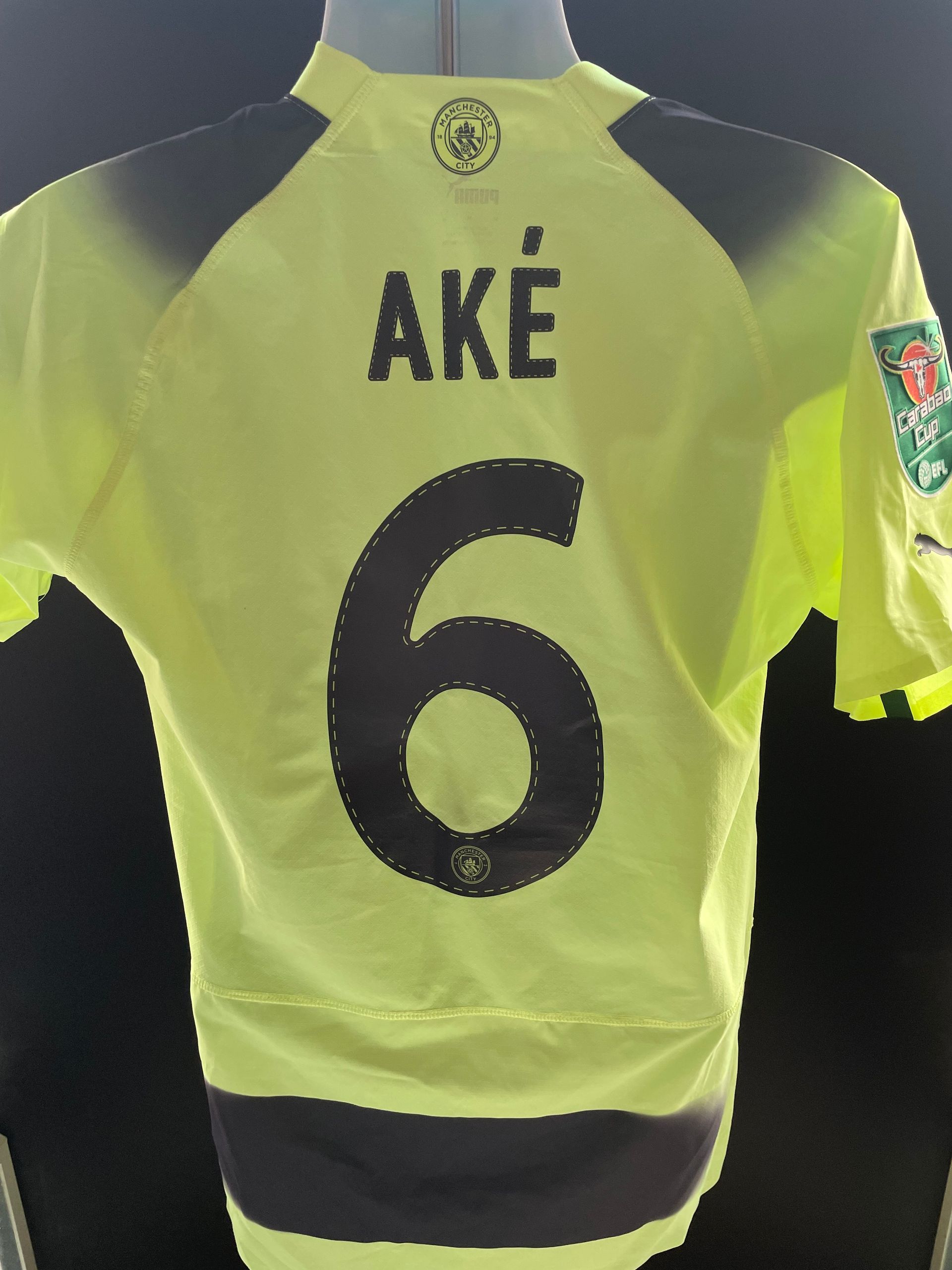 Nathan Aké Manchester City Player-Issue Away Shirt 2022-23 Season