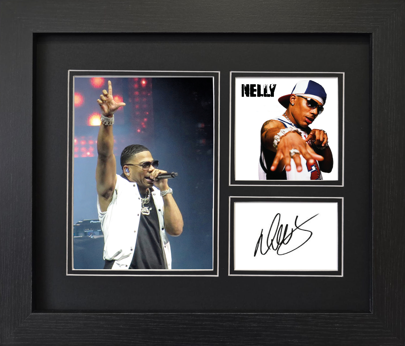 Nelly Framed Reproduction Signature Display – Hip-Hop Music Memorabilia