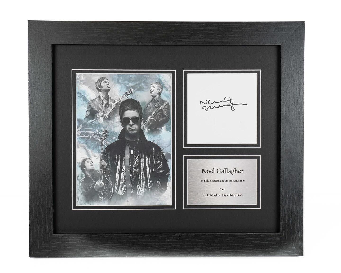 Noel Gallagher Signed Illustration Reproduction