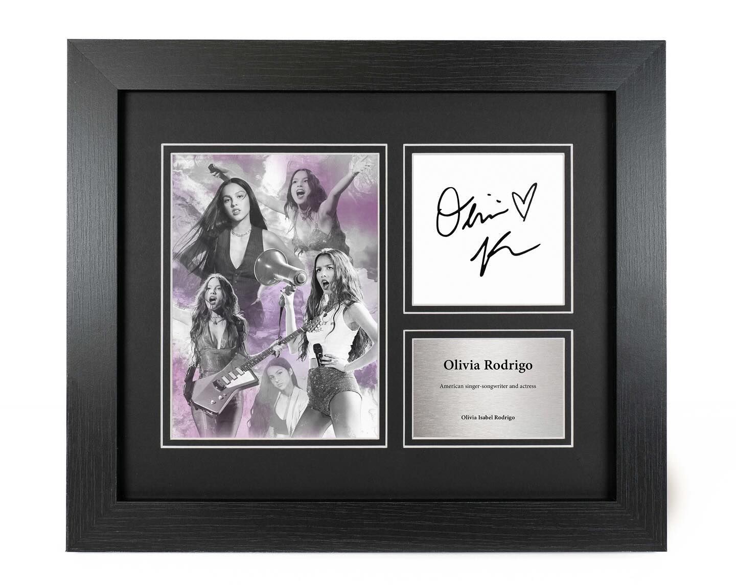 Olivia Rodrigo Reproduction Signed Display