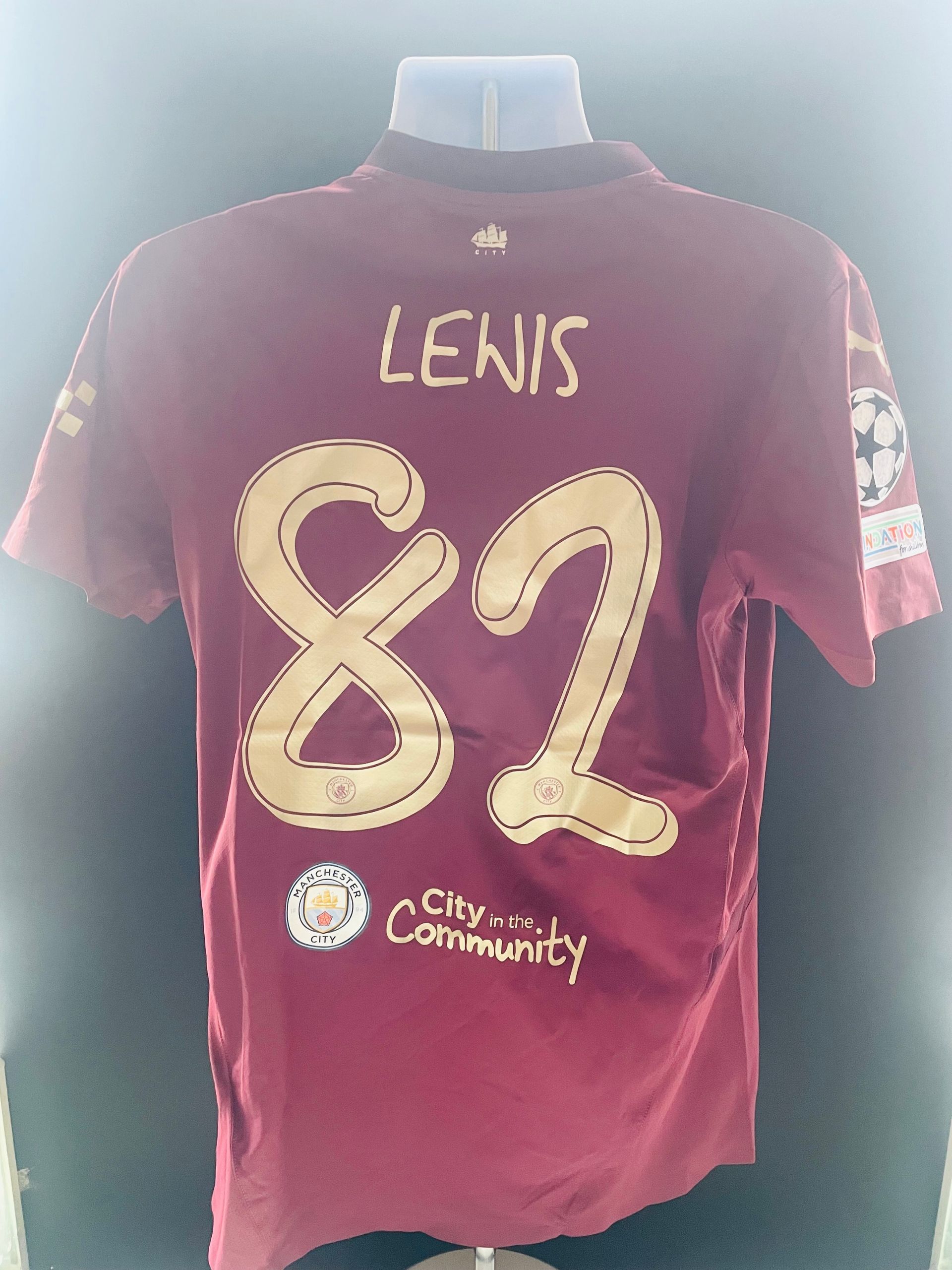 Rico Lewis Man City Away Shirt - 2023/24 Player Issue (COA Included)