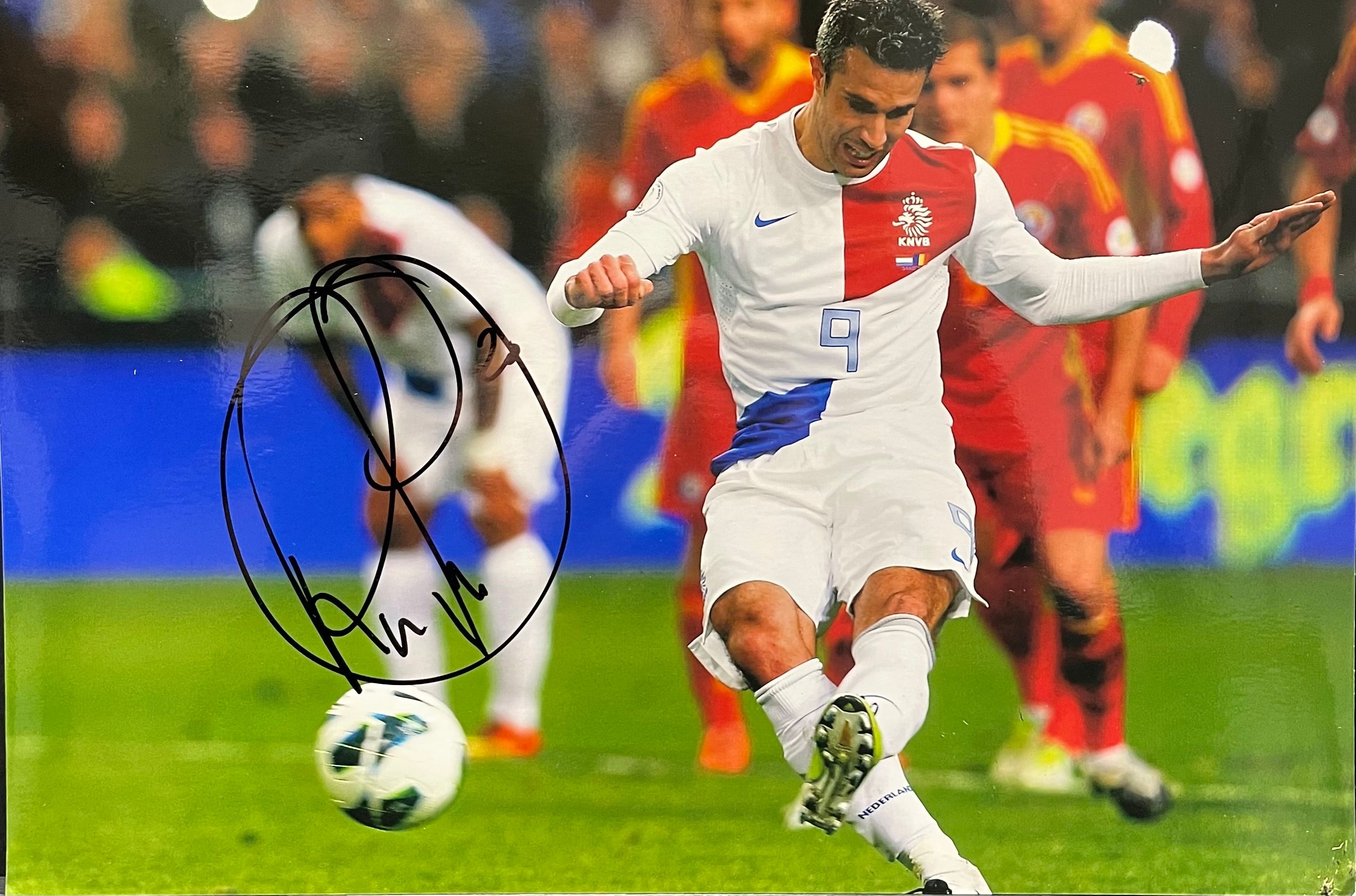 Robin van Persie Signed Netherlands Photograph – With COA