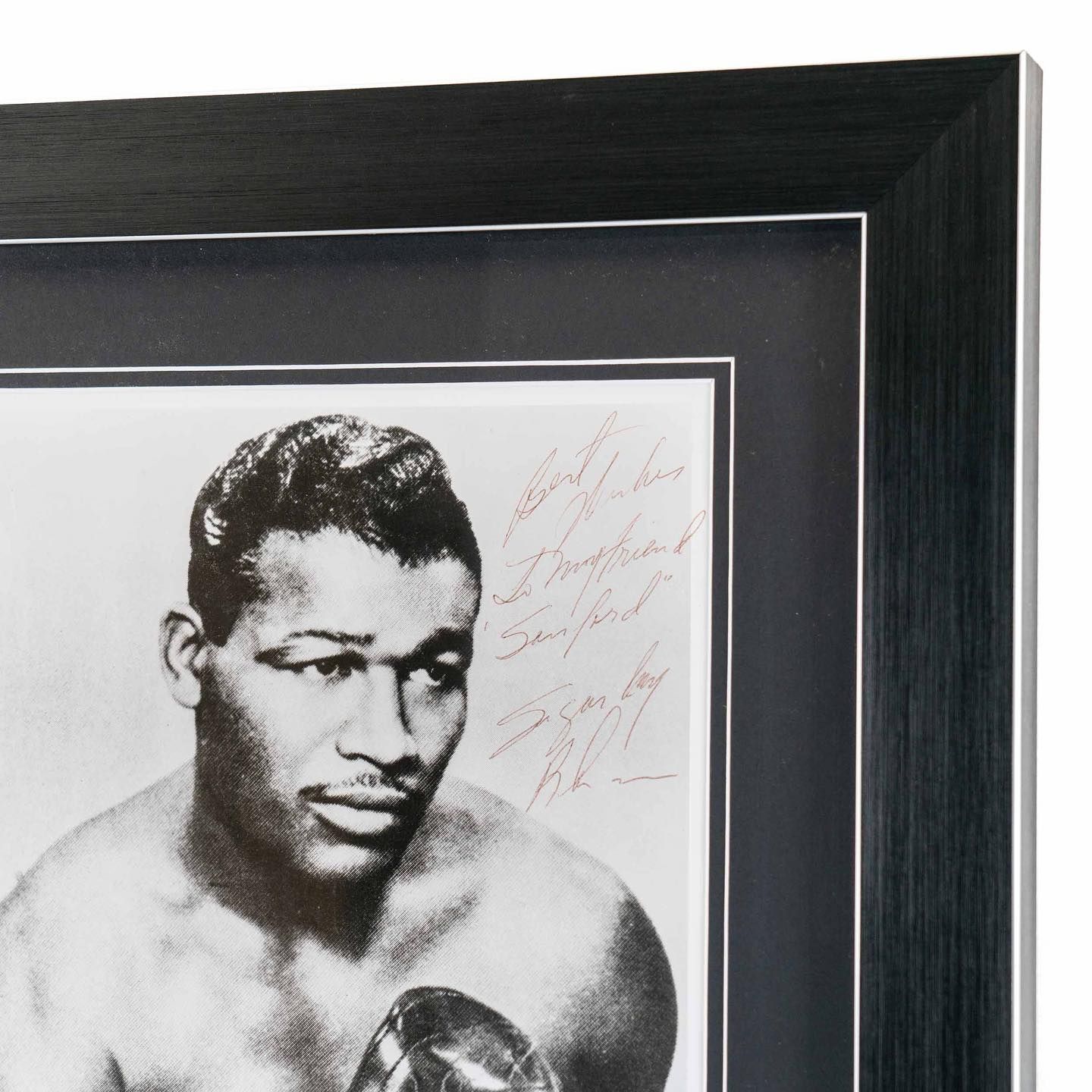 Sugar Ray Robinson - Signed & framed print